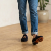 Navy Suede Tassel Loafers