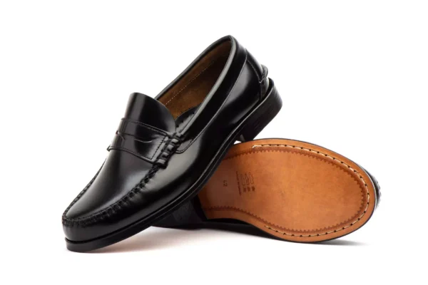 mens-black-leather-loafers-detail Black Leather Loafers