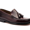 Bordeaux Leather Tassel Loafers