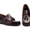 Bordeaux Leather Tassel Loafers