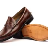 mens-brown-leather-loafers-details Brown Leather Loafers