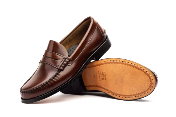 mens-brown-leather-loafers-details Brown Leather Loafers