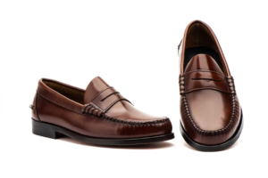 Men’s Brown Leather Loafers Crafted in Spain