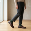 mens-brown-leather-loafers-model Brown Leather Loafers