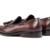 Burgundy Leather Tassel Loafers