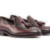 Burgundy Leather Tassel Loafers