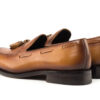 Cognac Leather Tassel Loafers