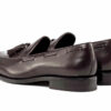 Dark Brown Leather Tassel Loafers