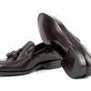 Dark Brown Leather Tassel Loafers