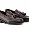 Dark Brown Leather Tassel Loafers