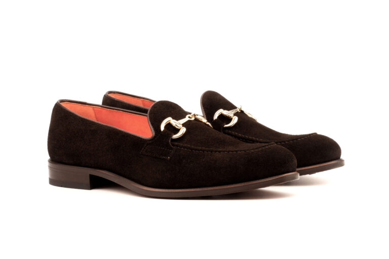 mens-loafers-dark-brown-suede-front
