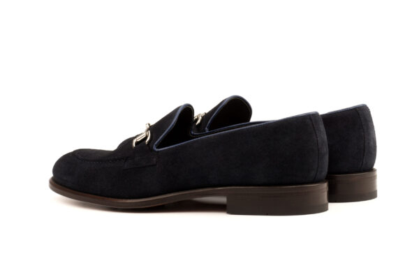 Dark Navy Suede Loafers