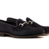 Dark Navy Suede Loafers