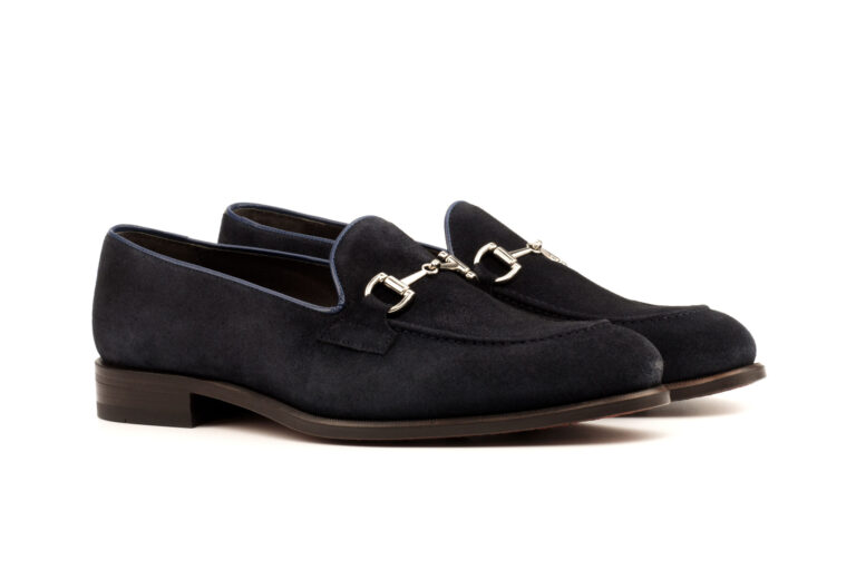mens-loafers-dark-navy-suede-front