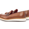 Medium Brown Leather Loafers