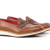 Medium Brown Leather Loafers