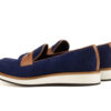 Navy Suede Loafers