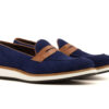 Navy Suede Loafers