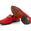 Red Suede Loafers