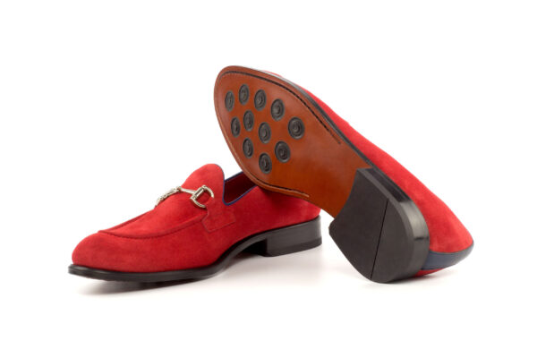 Red Suede Loafers