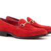 Red Suede Loafers