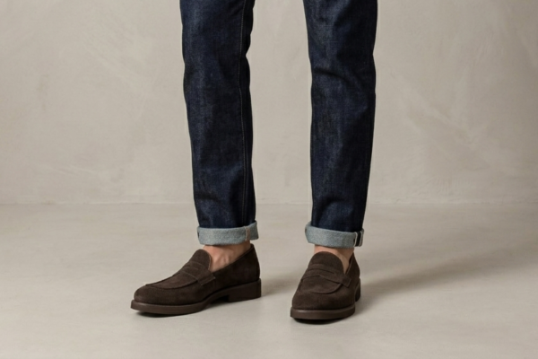 Brown Suede Loafers