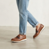 Medium Brown Leather Loafers